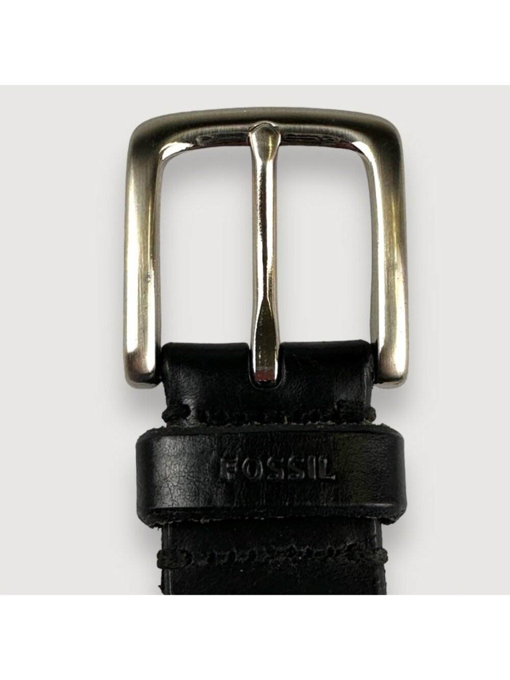 Fossil Genuine Leather Belt Size 36 Black EUC Hold Your Pants Up In Style